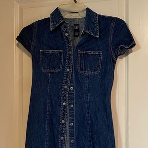 Gap fitted short jean dress
